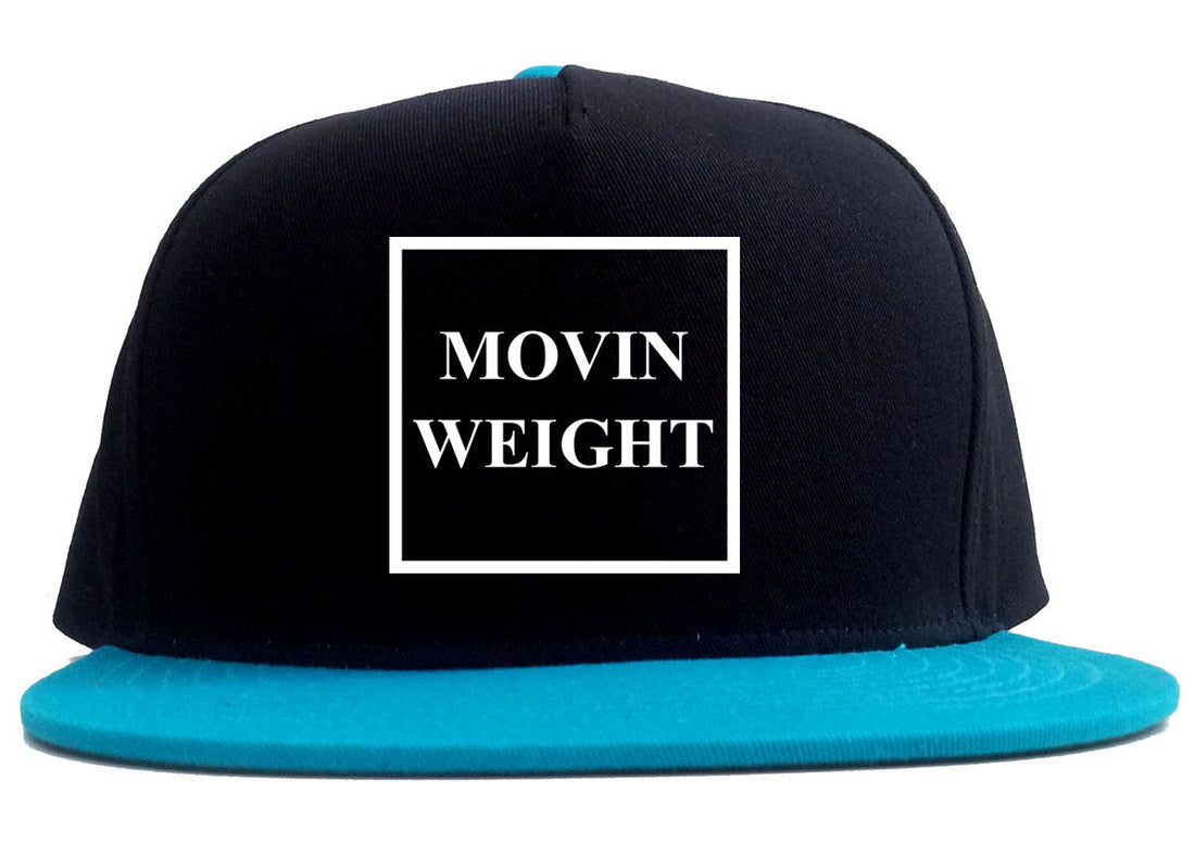 Movin Weight Hustler 2 Tone Snapback Hat in Black and Blue by Kings Of NY