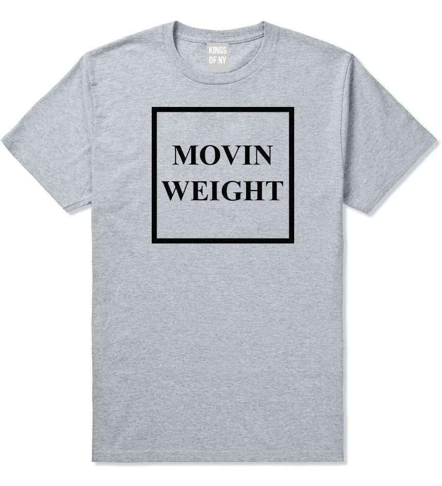 Movin Weight Hustler Boys Kids T-Shirt in Grey by Kings Of NY