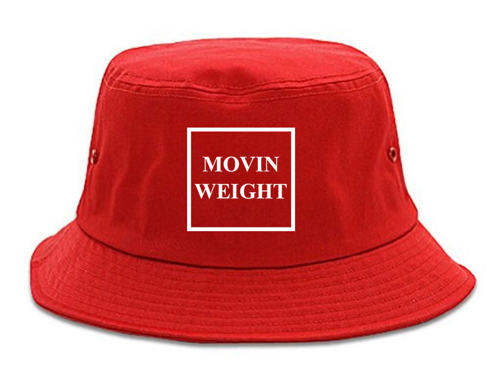 Movin Weight Hustler Bucket Hat in Red by Kings Of NY