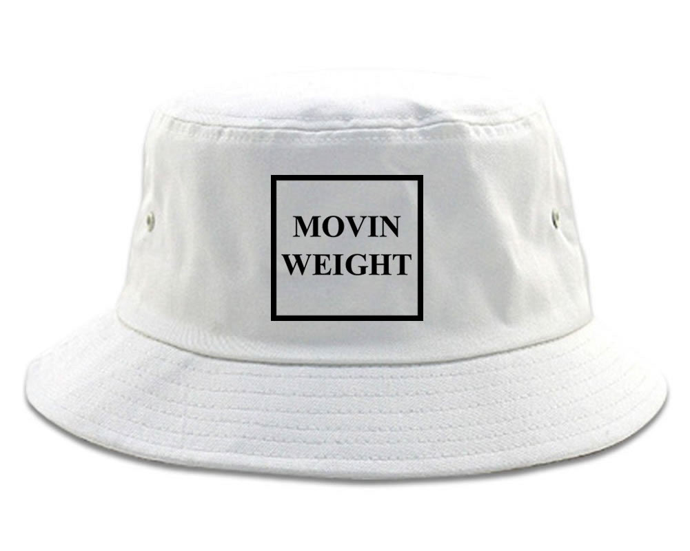 Movin Weight Hustler Bucket Hat in White by Kings Of NY