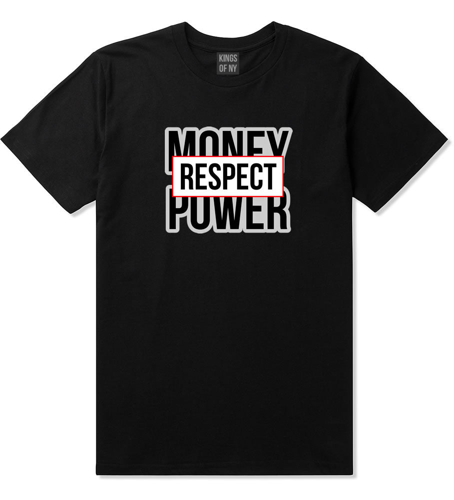 Money Power Respect T-Shirt in Black By Kings Of NY
