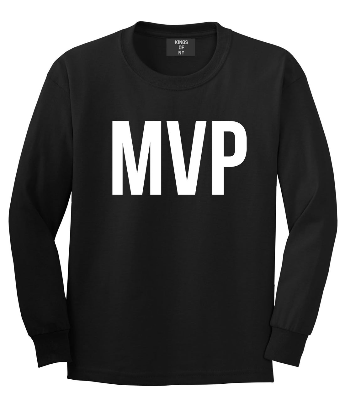 Kings Of NY MVP Most Valuable Player Long Sleeve T-Shirt in Black