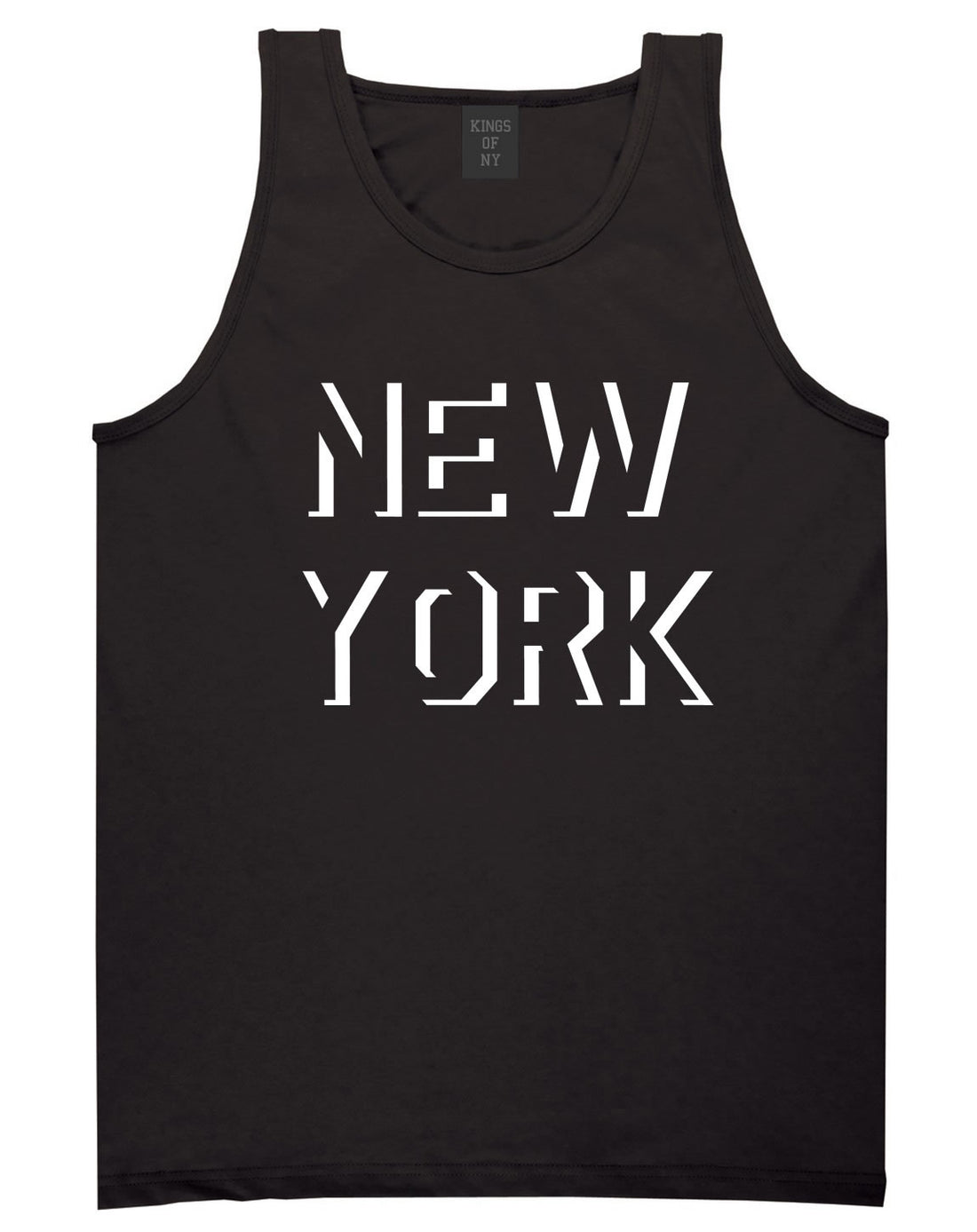 New York Shadow Logo Tank Top in Black