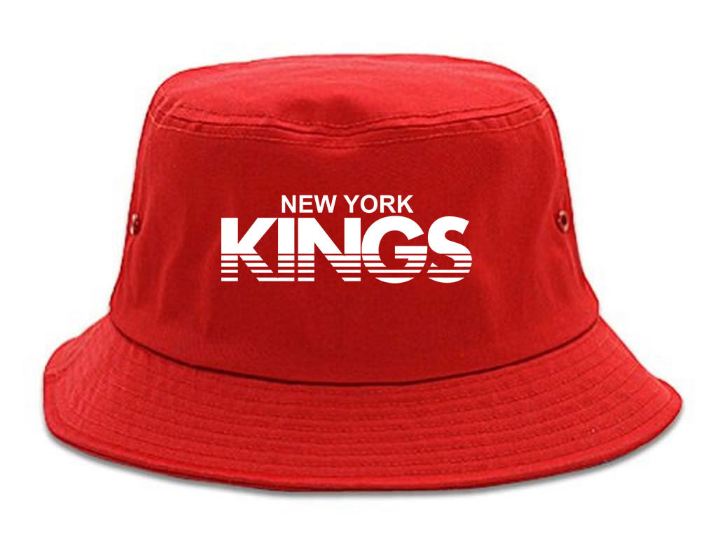 New York Kings Racing Style Bucket Hat in Red by Kings Of NY