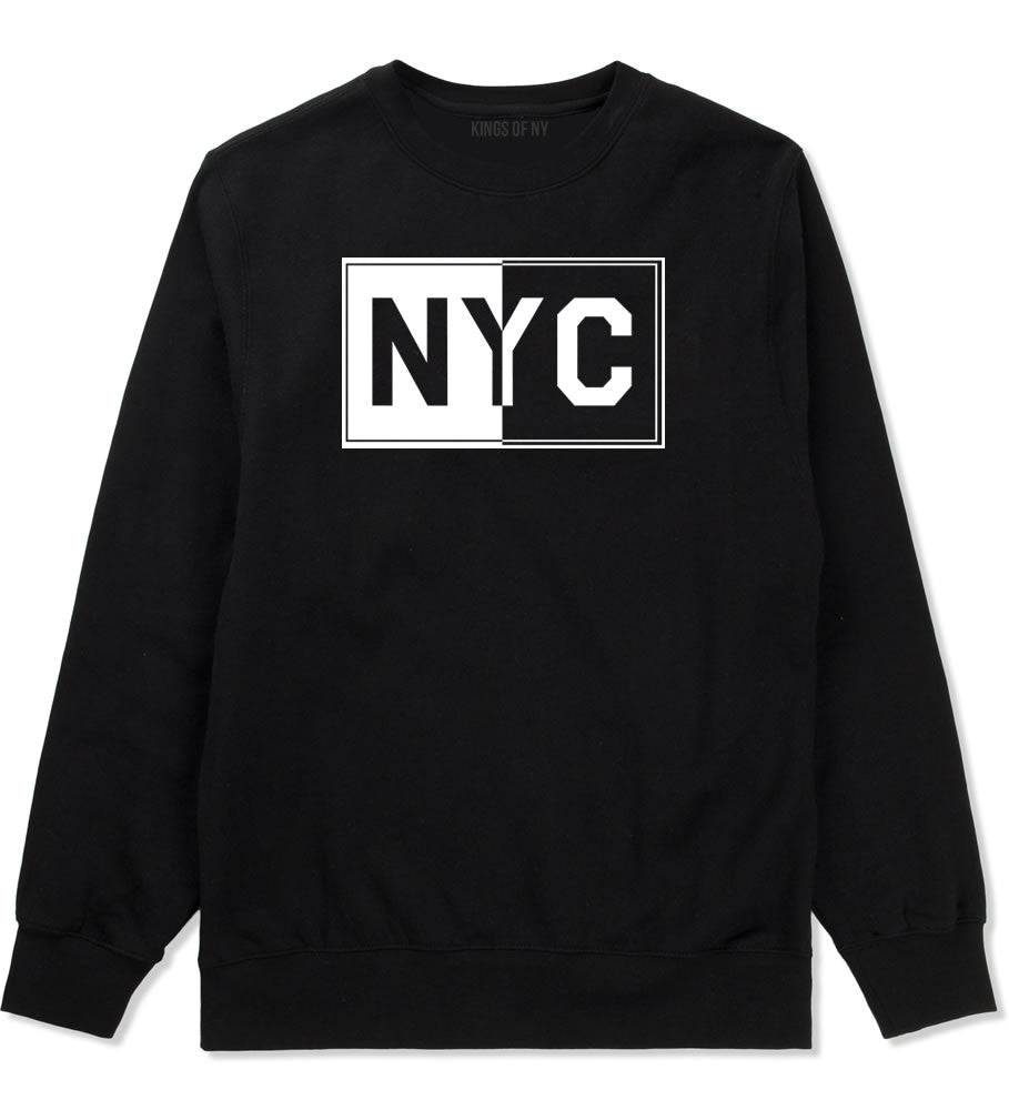 NYC Rectangle New York City Crewneck Sweatshirt in Black By Kings Of NY