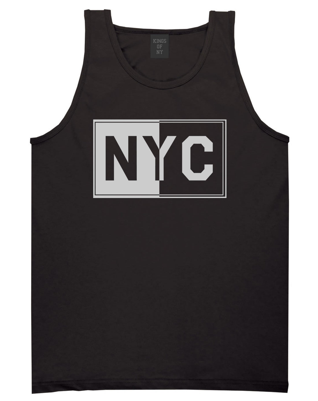 NYC Rectangle New York City Tank Top in Black By Kings Of NY