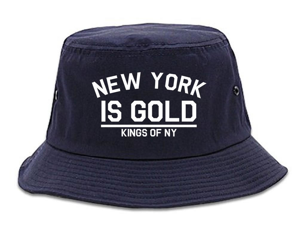 New York Is Gold Bucket Hat by Kings Of NY