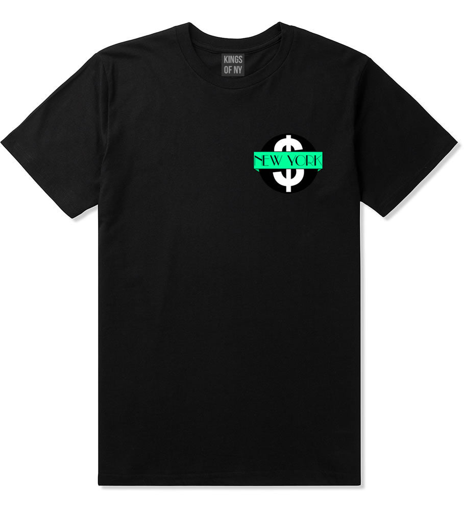 New York Mint Chest Logo T-Shirt in Black By Kings Of NY