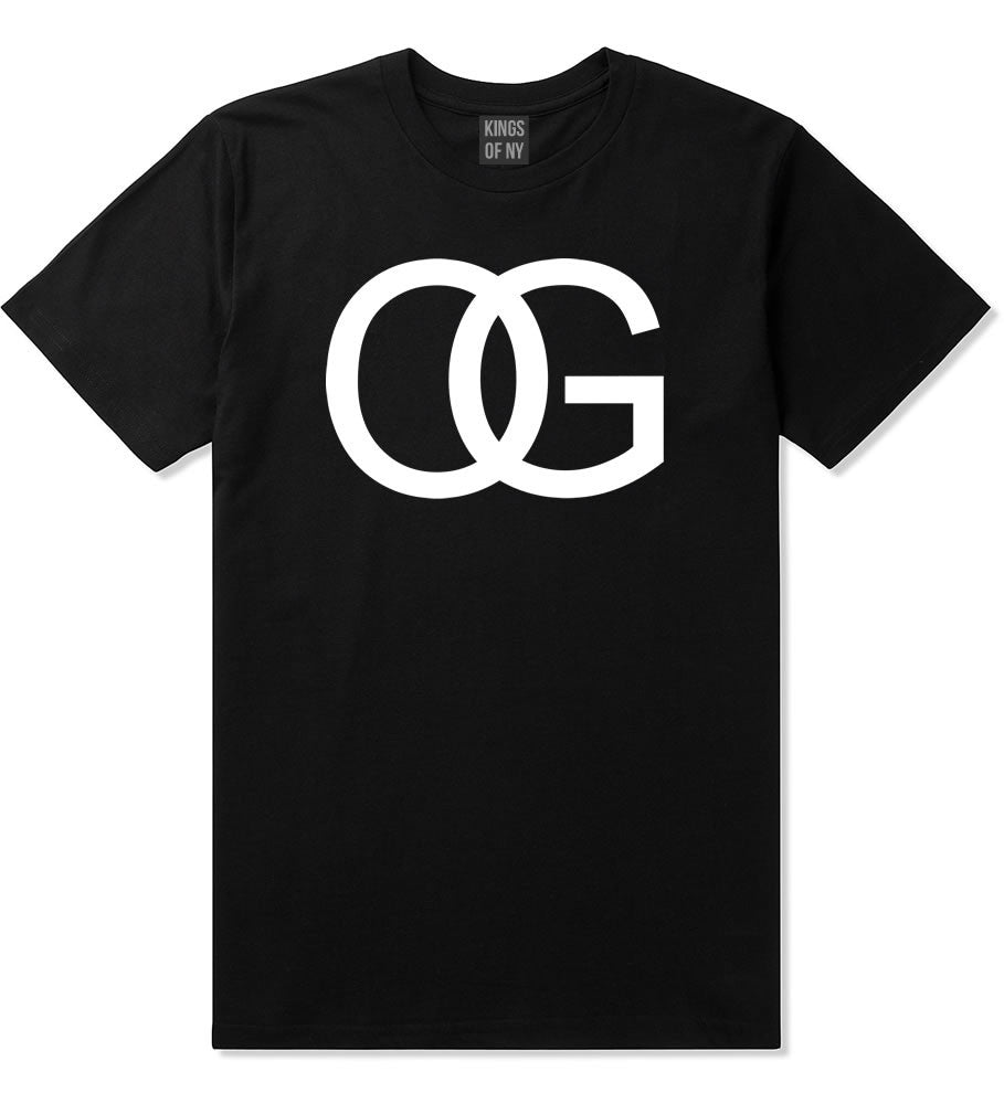 OG Original Gangsta Gangster Style Green Boys Kids T-Shirt In Black by Kings Of NY