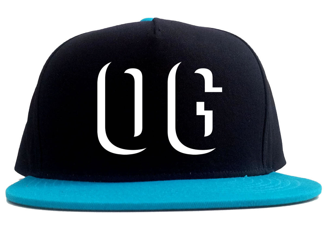 OG Shadow Originial Gangster 2 Tone Snapback Hat in Black and Blue by Kings Of NY