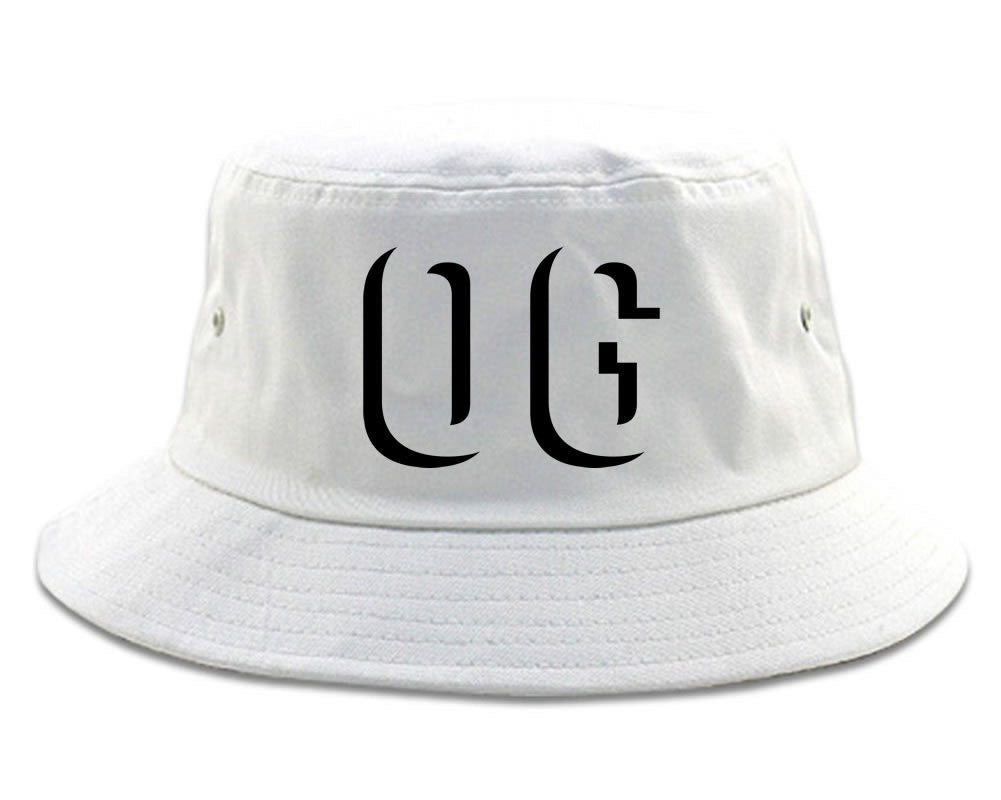 OG Shadow Originial Gangster Bucket Hat in White by Kings Of NY