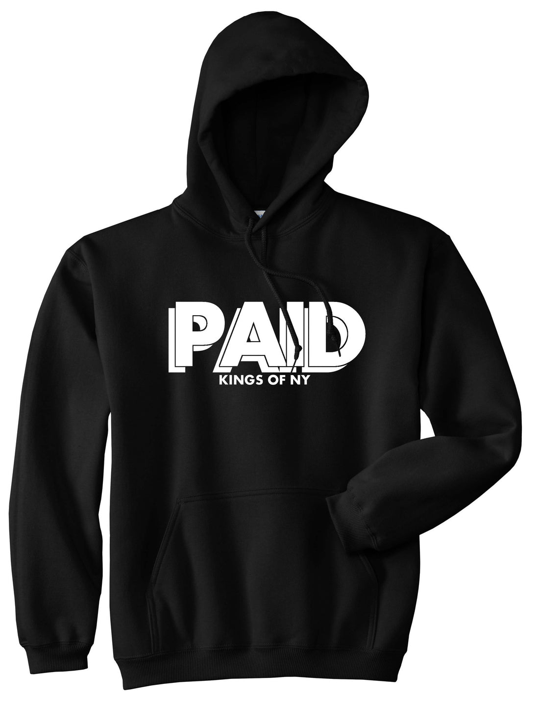 PAID Kings Of NY W15 Pullover Hoodie in Black By Kings Of NY