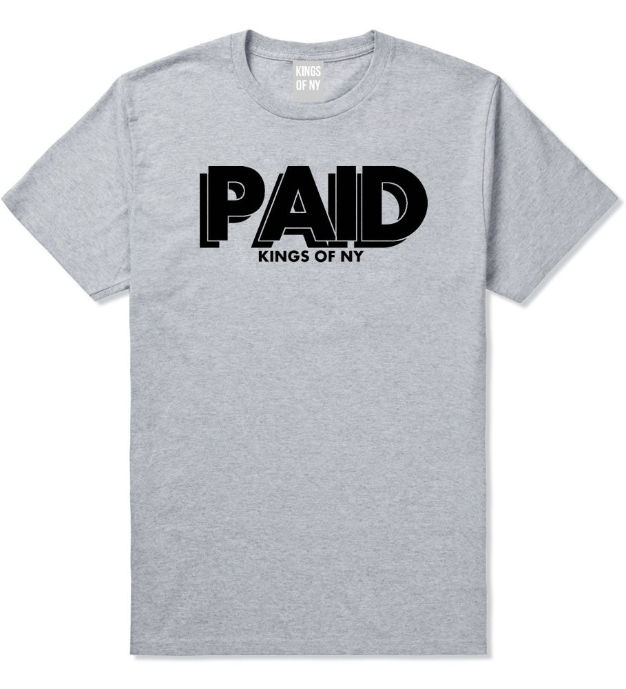 PAID Kings Of NY W15 T-Shirt in Grey By Kings Of NY
