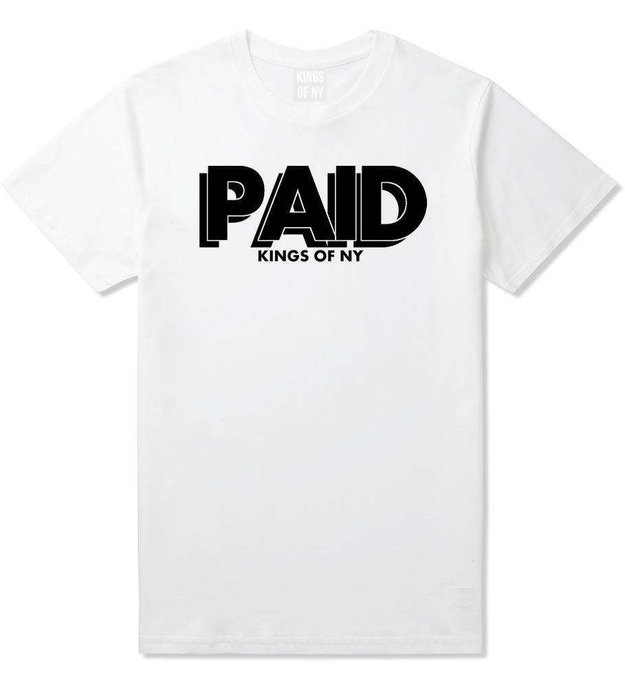 PAID Kings Of NY W15 T-Shirt in White By Kings Of NY