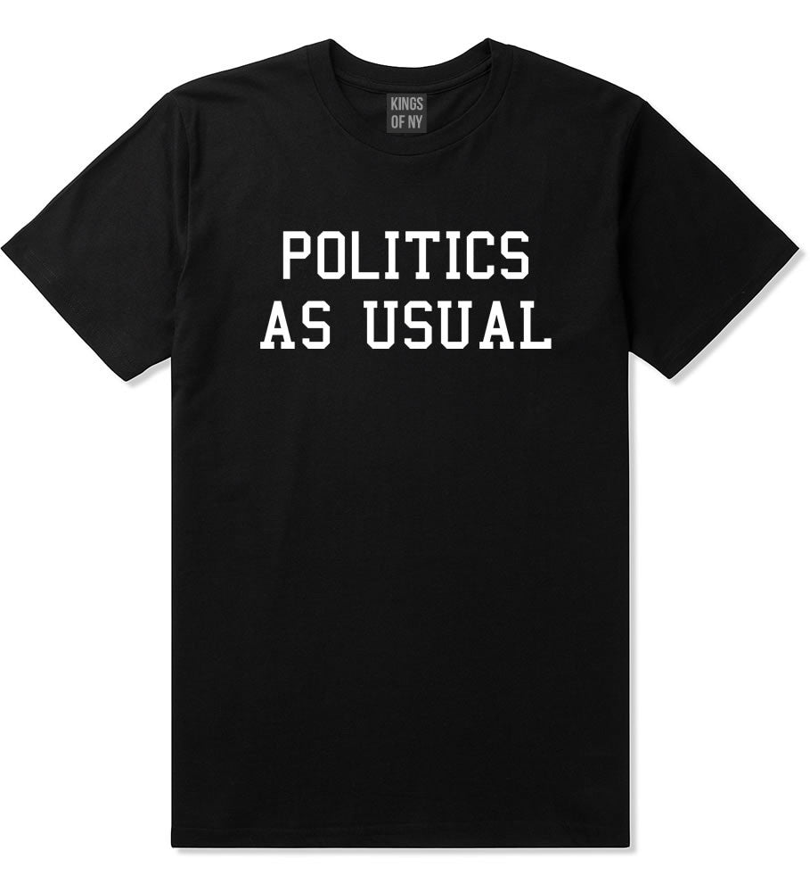 Politics As Usual Hiphop Lyrics Jay 23 Z Old School T-Shirt In Black by Kings Of NY