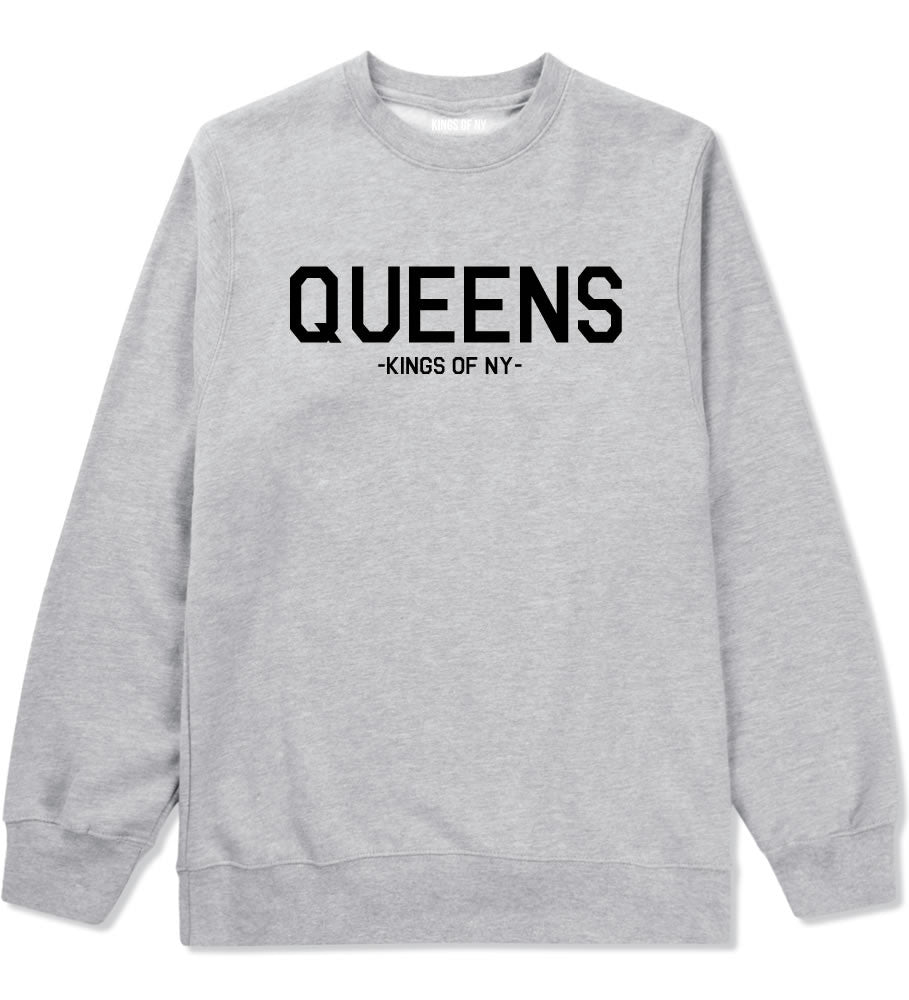 Queens LI New York Crewneck Sweatshirt in Grey
