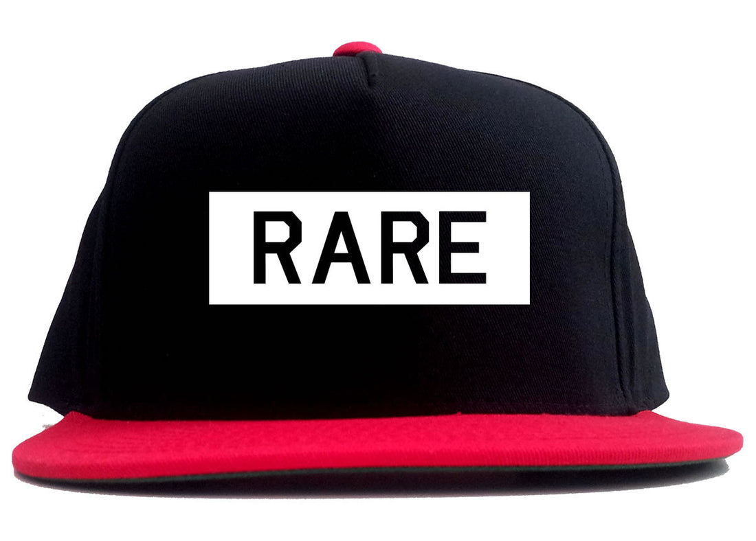 Rare College Block 2 Tone Snapback Hat in Black and Red by Kings Of NY