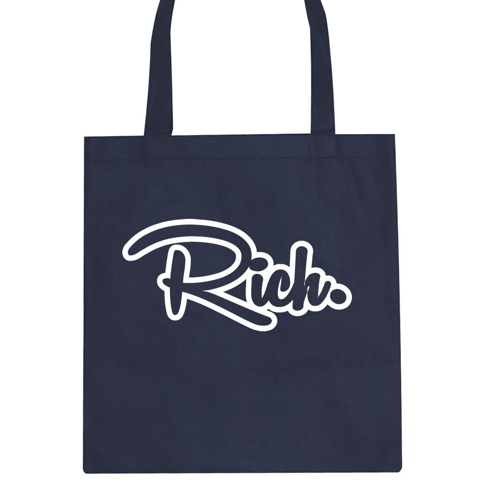 Rich Script Tote Bag By Kings Of NY