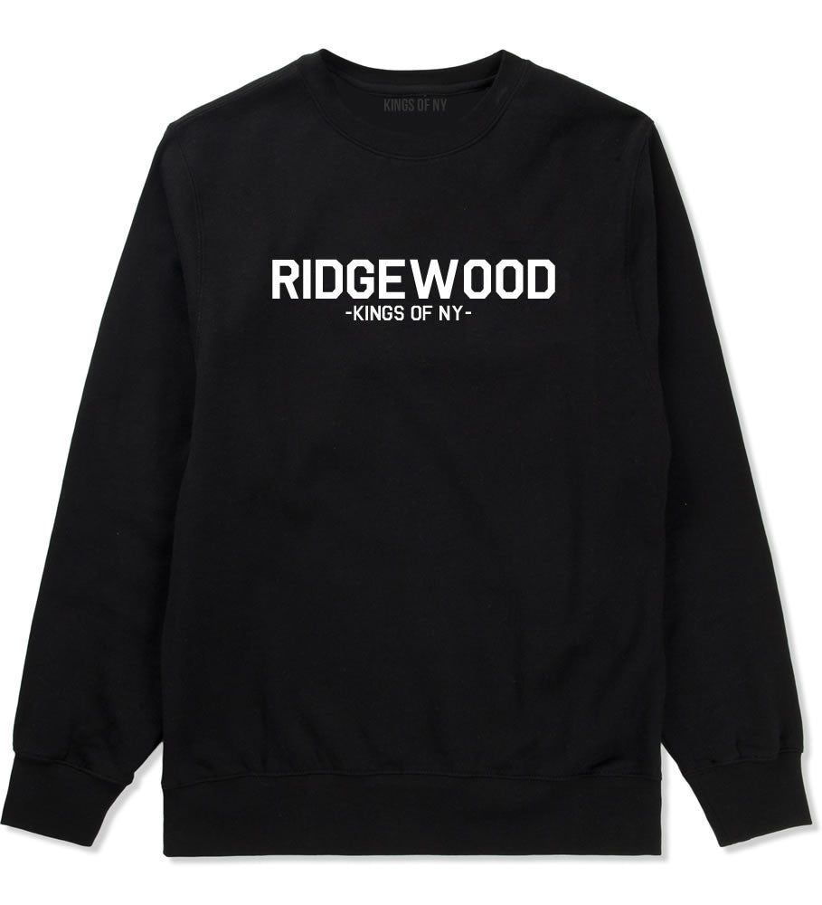Ridgewood Queens New York Crewneck Sweatshirt in Black