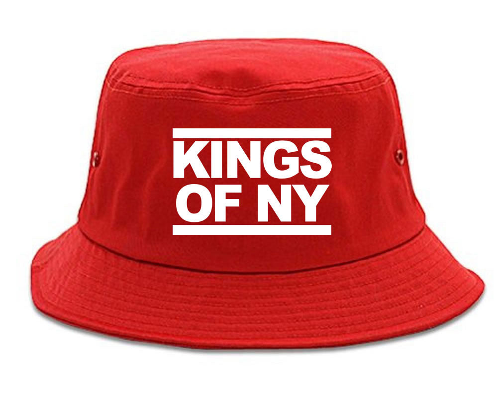 Kings Of NY Run DMC Logo Style Bucket Hat By Kings Of NY