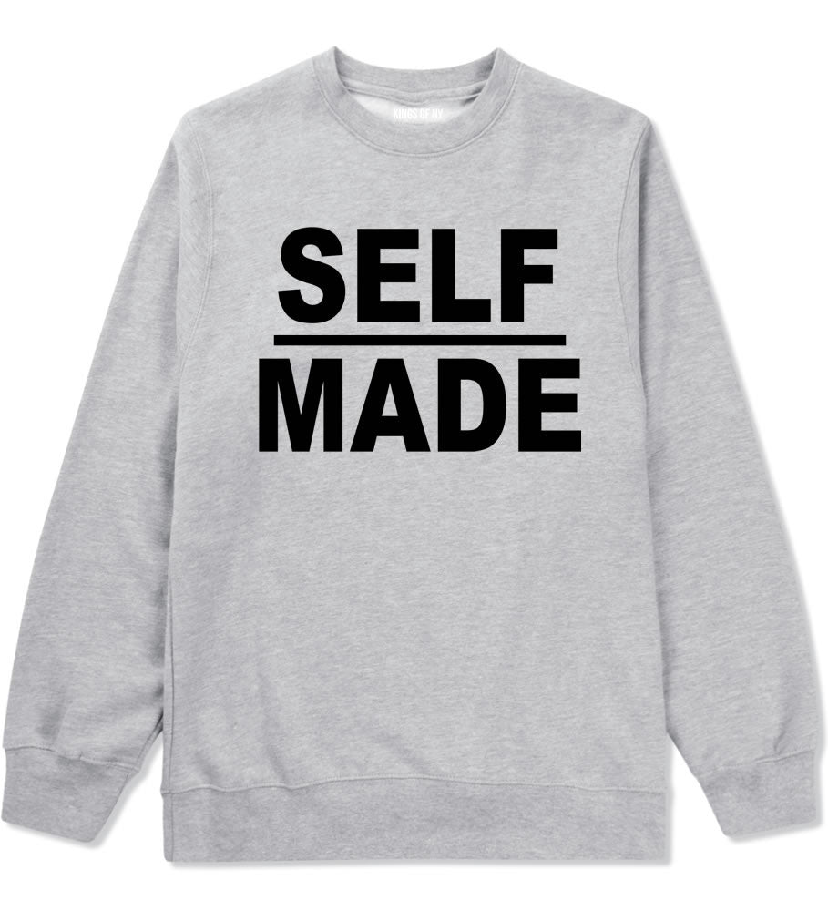 Kings Of NY Self Made Crewneck Sweatshirt in Grey
