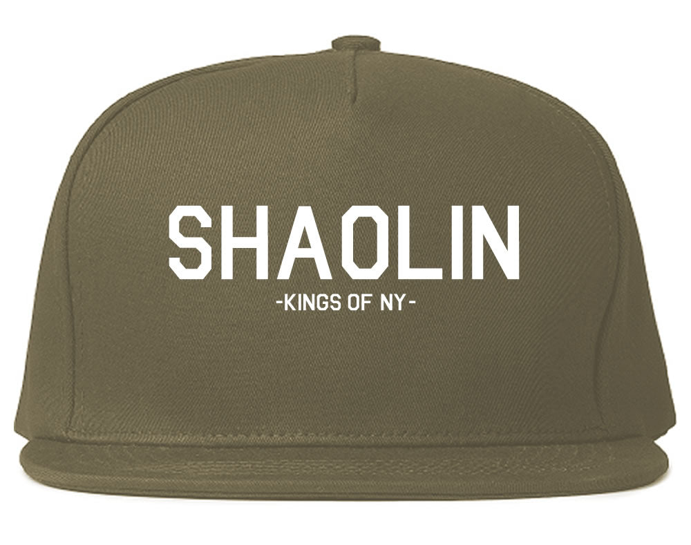 Shaolin Staten Island New York Mens Snapback Hat Grey