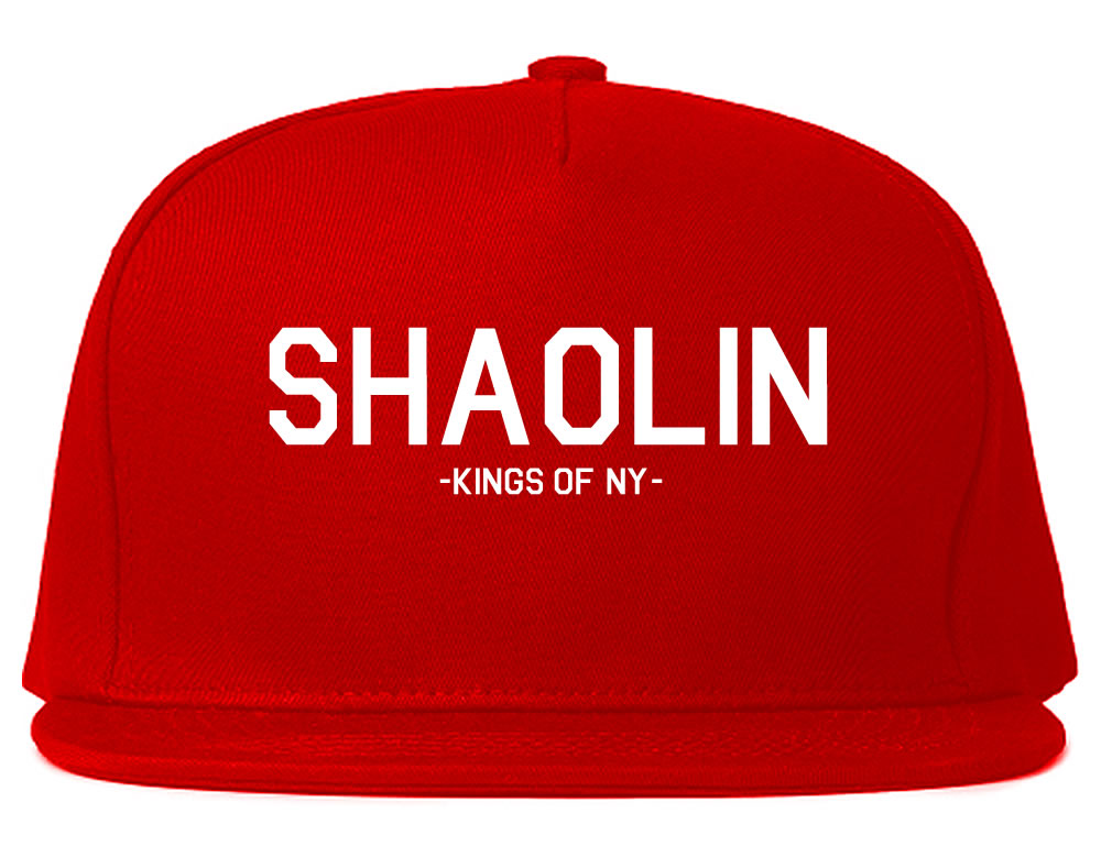 Shaolin Staten Island New York Mens Snapback Hat Red