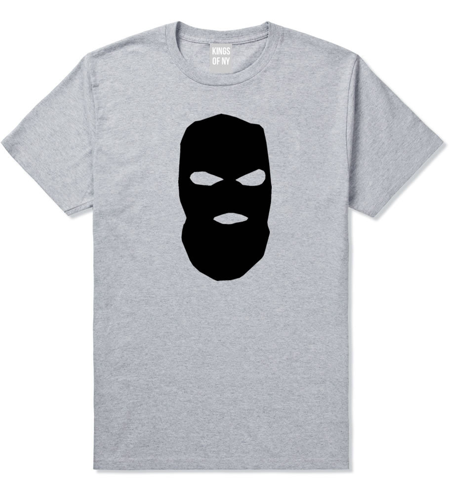 Ski Mask Way Robber Boys Kids T-Shirt in Grey By Kings Of NY