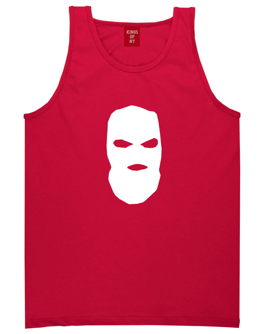 Ski Mask Way Robber Tank Top in Red By Kings Of NY