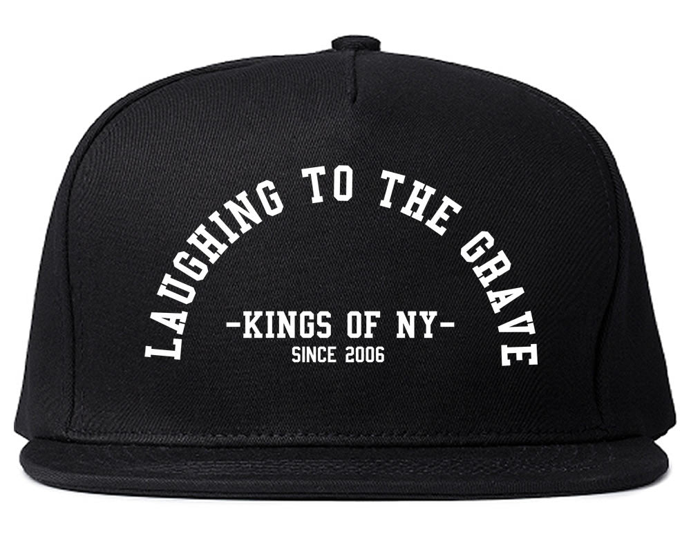 Laughing To The Grave Skull 2006 Snapback Hat in Black By Kings Of NY