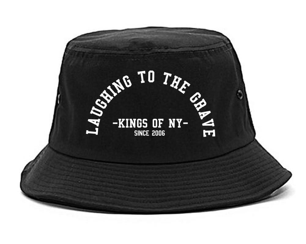 Laughing To The Grave Skull 2006 Bucket Hat in Black By Kings Of NY