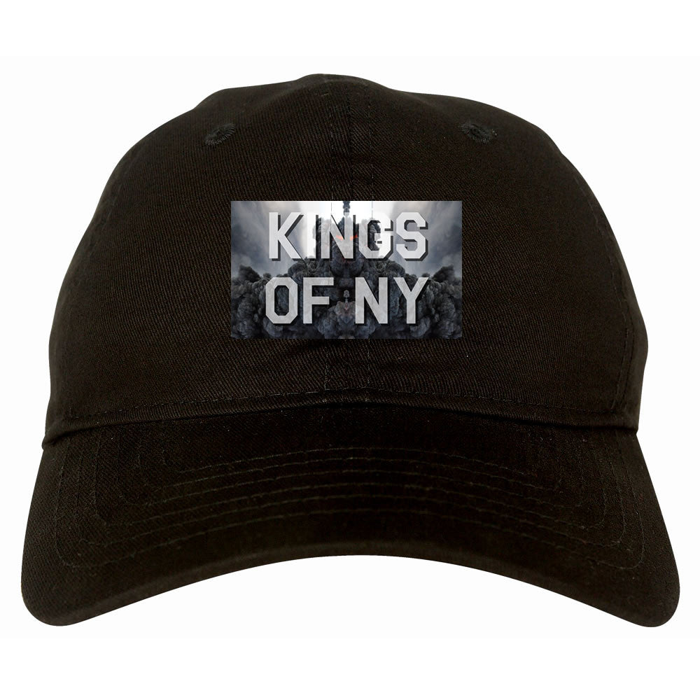 Smoke Cloud End Of Days Kings Of NY Logo Dad Hat in Black By Kings Of NY
