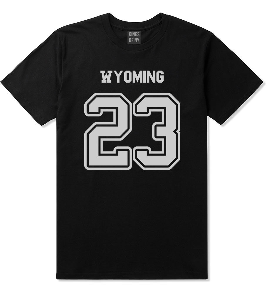 Sport Style Wyoming 23 Team State Jersey Mens T-Shirt By Kings Of NY