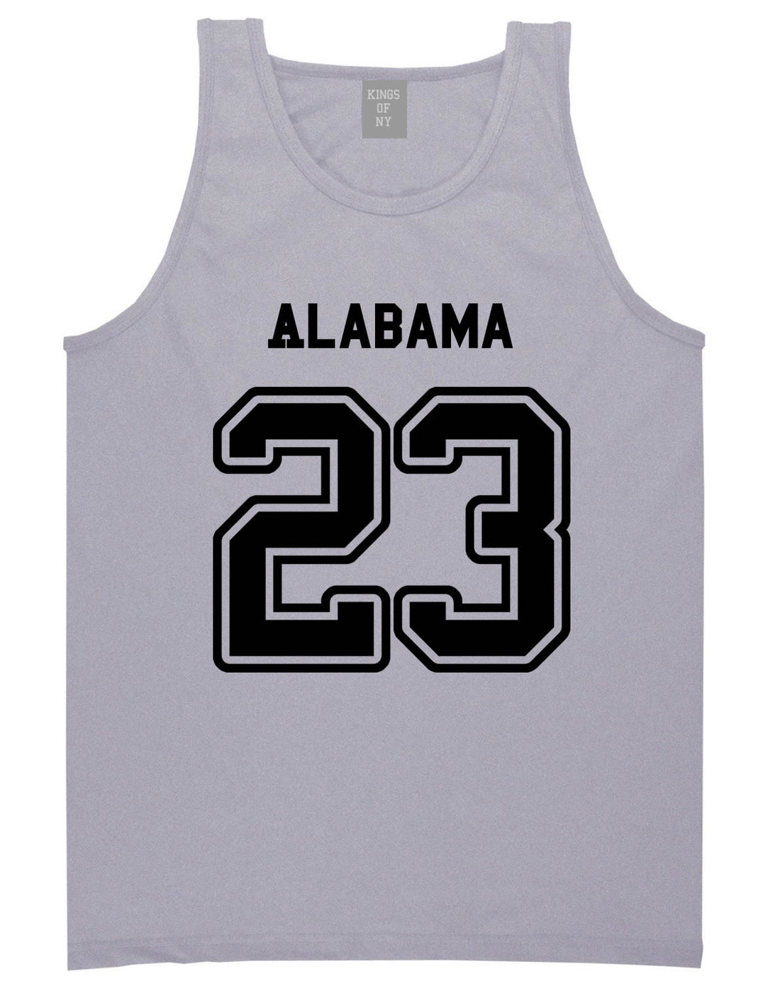 Sport Style Alabama 23 Team State Jersey Mens Tank Top By Kings Of NY