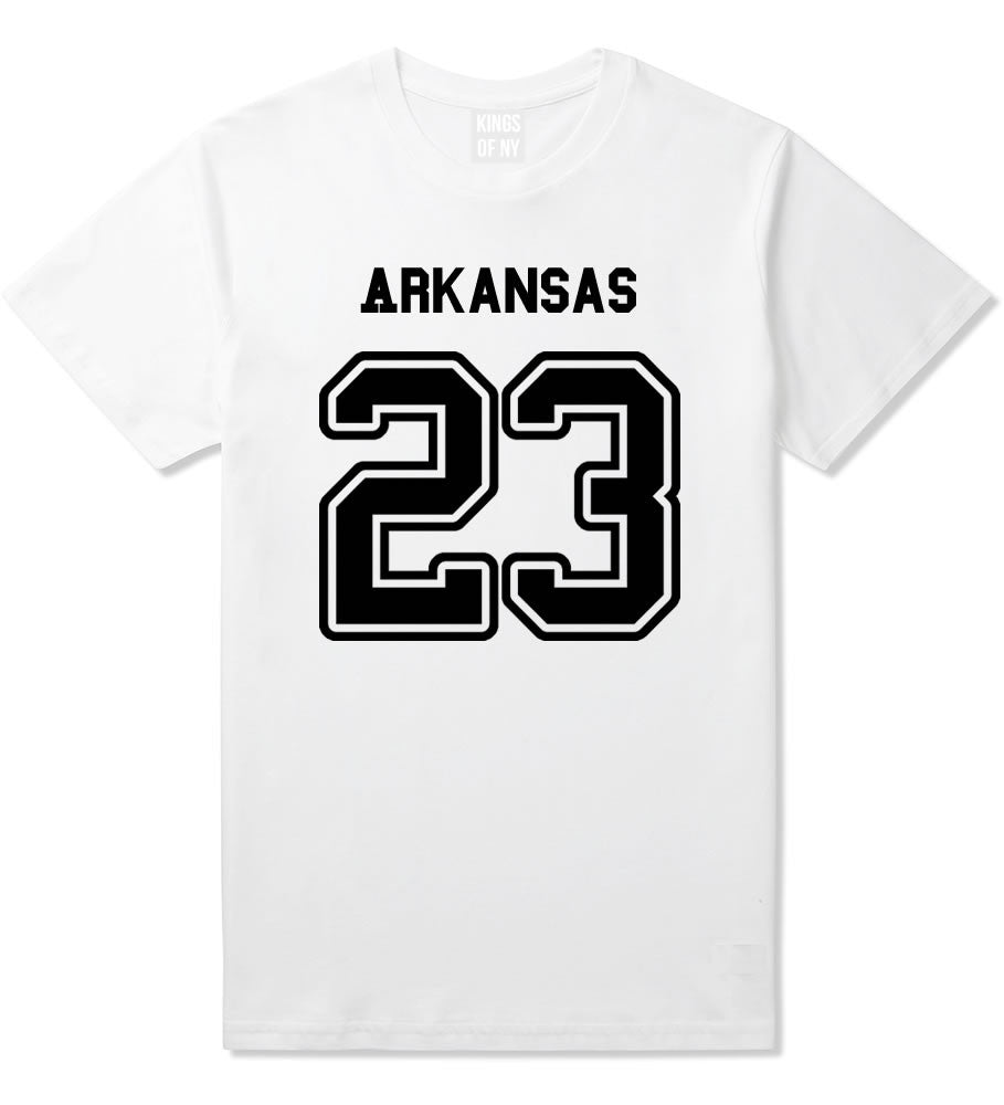 Sport Style Arkansas 23 Team State Jersey Mens T-Shirt By Kings Of NY