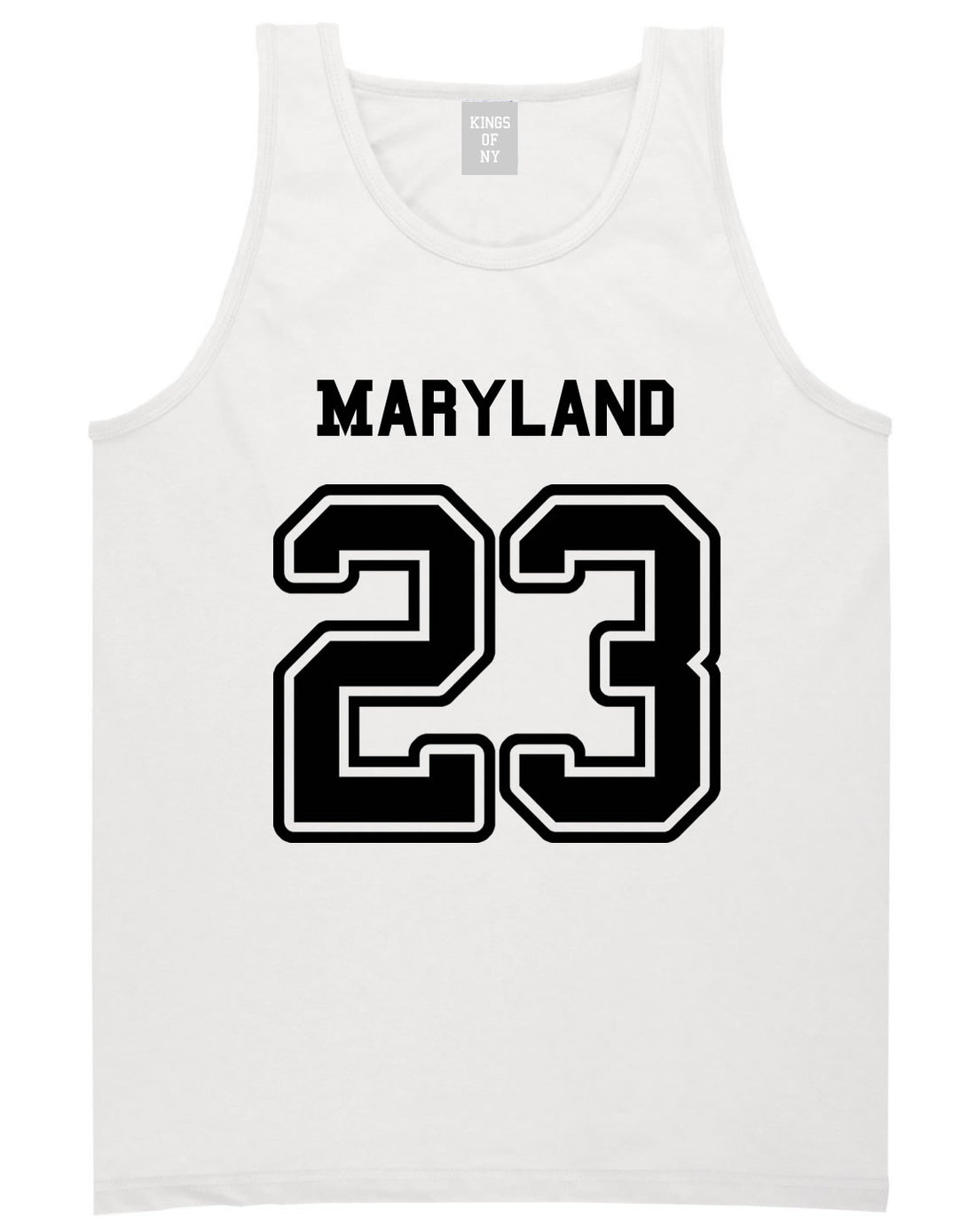 Sport Style Maryland 23 Team State Jersey Mens Tank Top By Kings Of NY