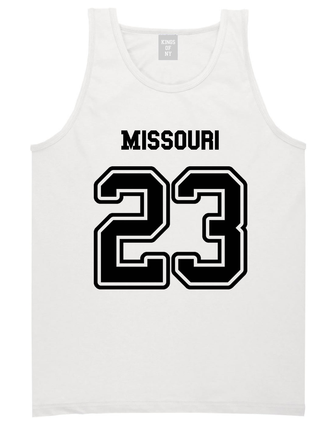 Sport Style Missouri 23 Team State Jersey Mens Tank Top By Kings Of NY