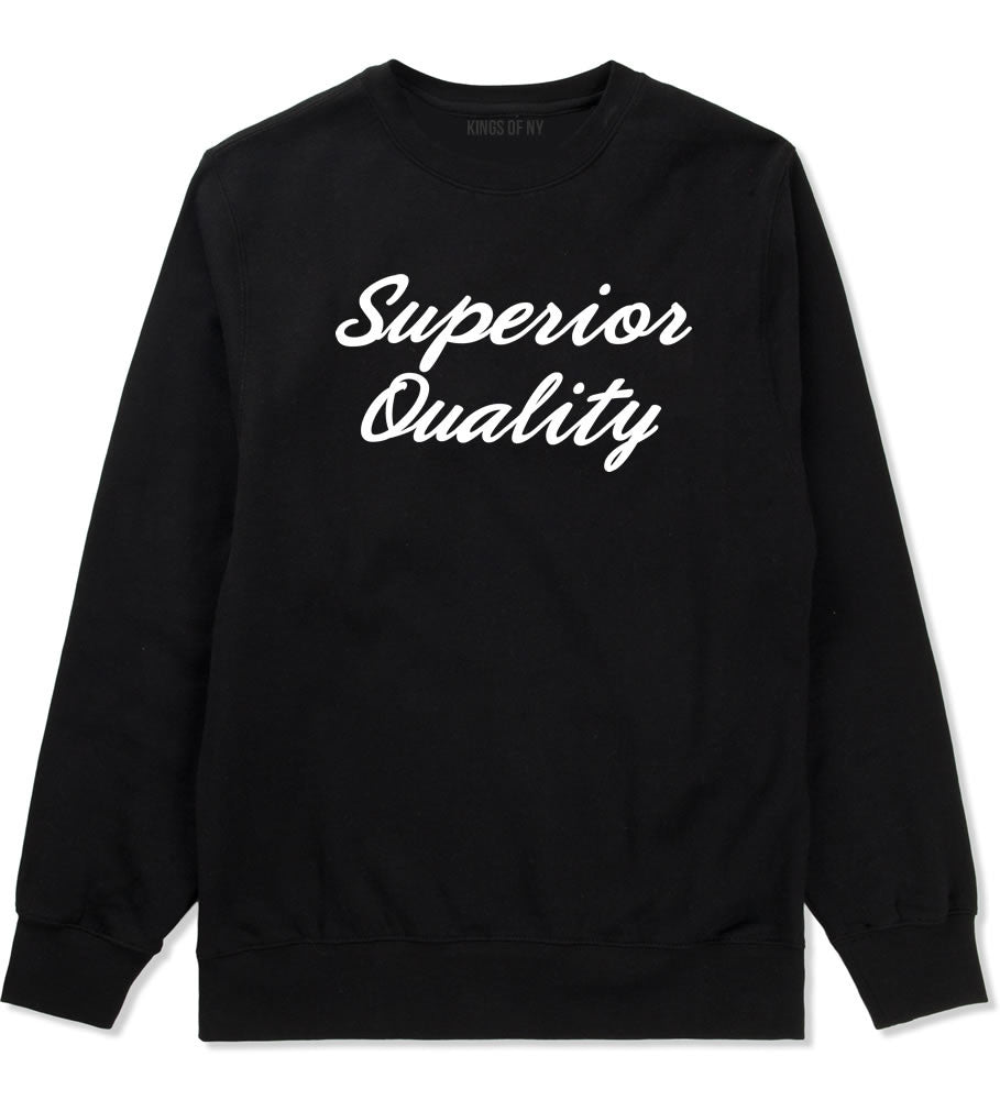 Kings Of NY Superior Quality Crewneck Sweatshirt in Black