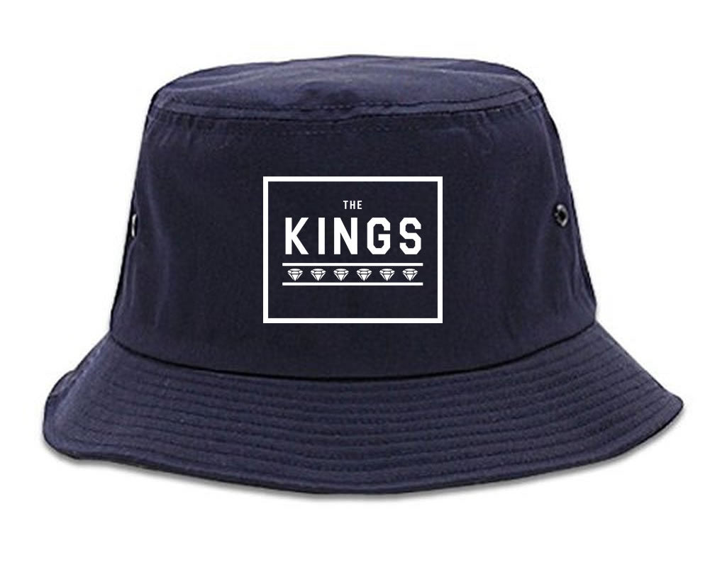 The Kings Diamonds Bucket Hat in Blue by Kings Of NY