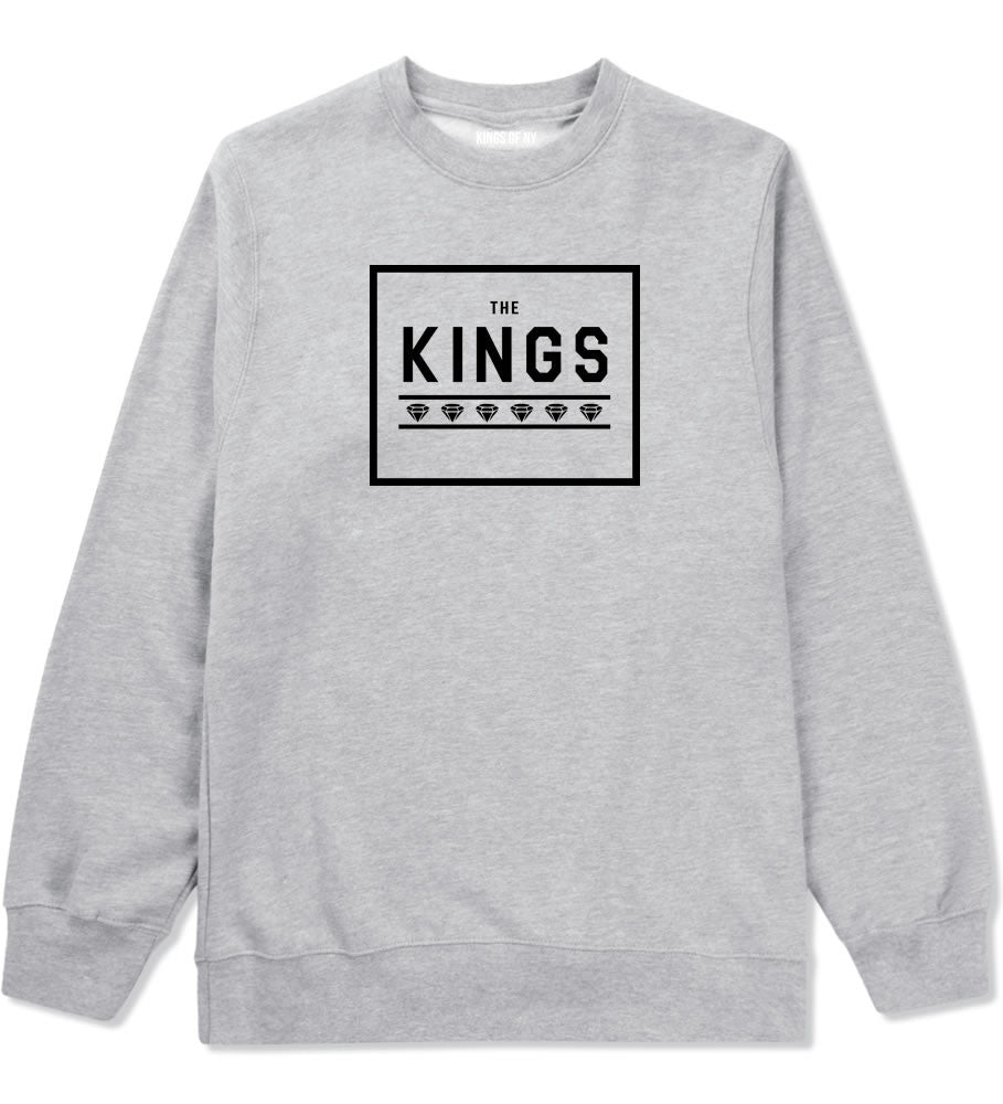The Kings Diamonds Boys Kids Crewneck Sweatshirt in Grey by Kings Of NY