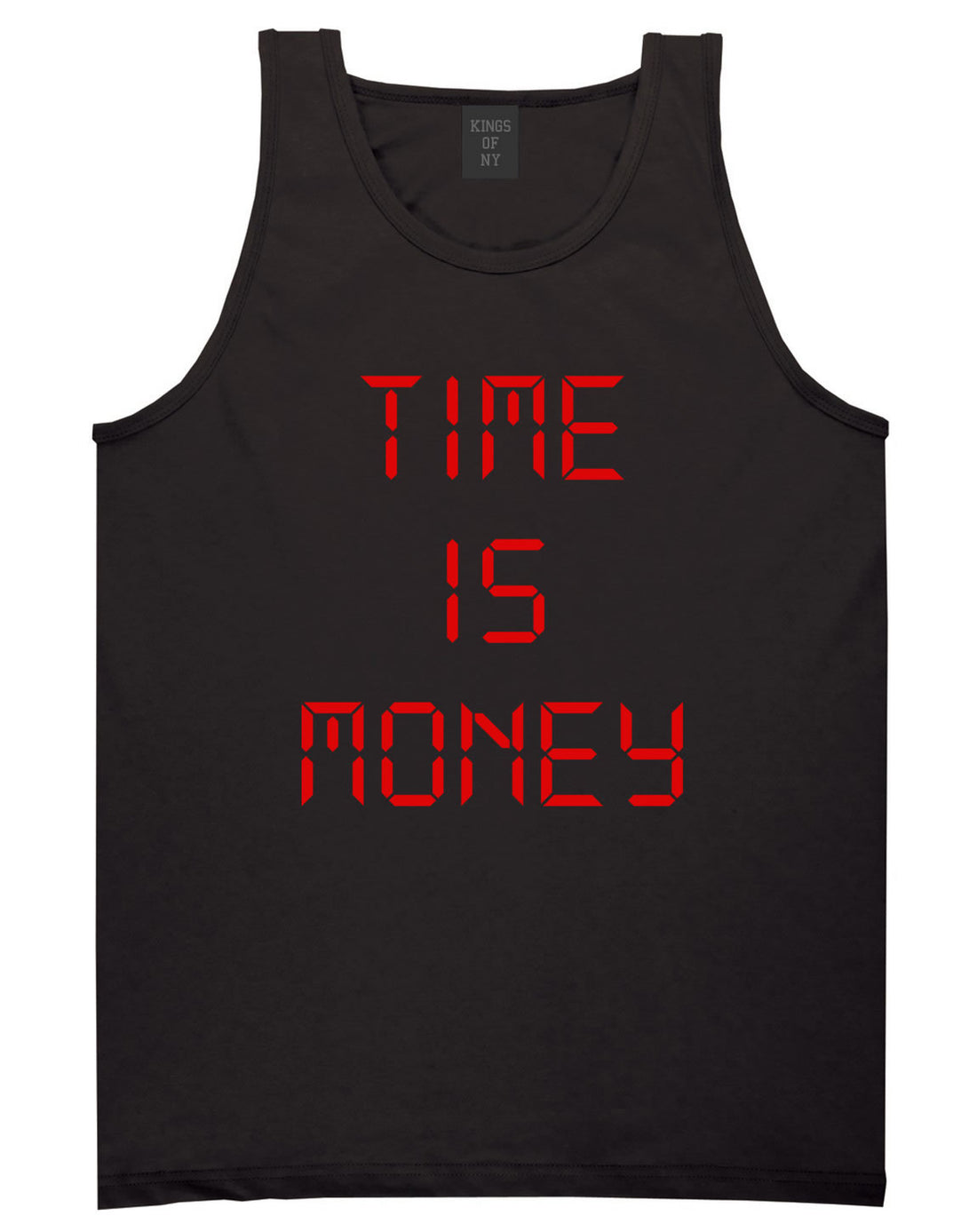 Time Is Money Tank Top in Black By Kings Of NY