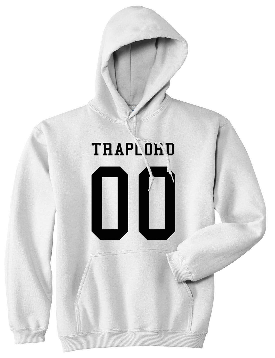 Traplord Team Jersey 00 Trap Lord Pullover Hoodie in White By Kings Of NY