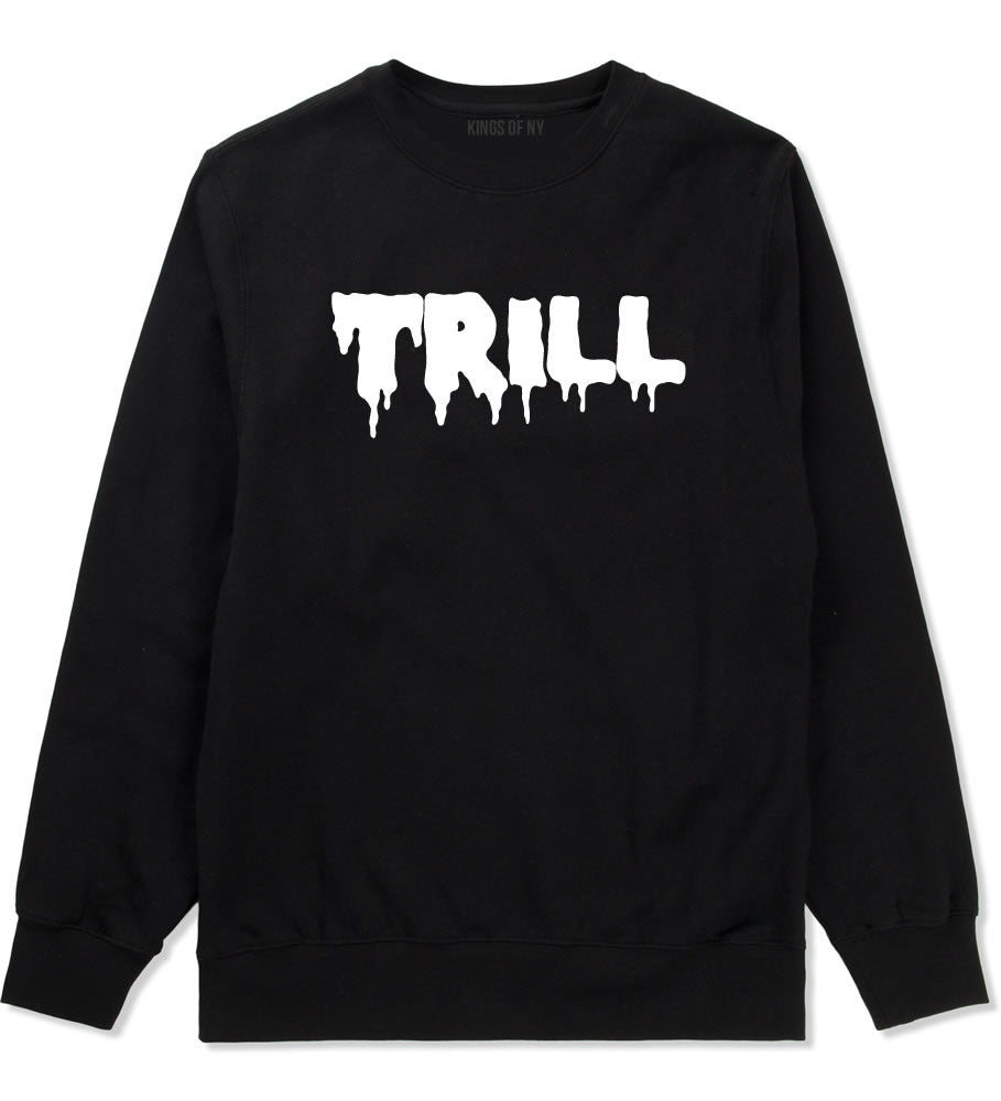 Trill Blood New York Bx Been Style Fashion Boys Kids Crewneck Sweatshirt In Black by Kings Of NY