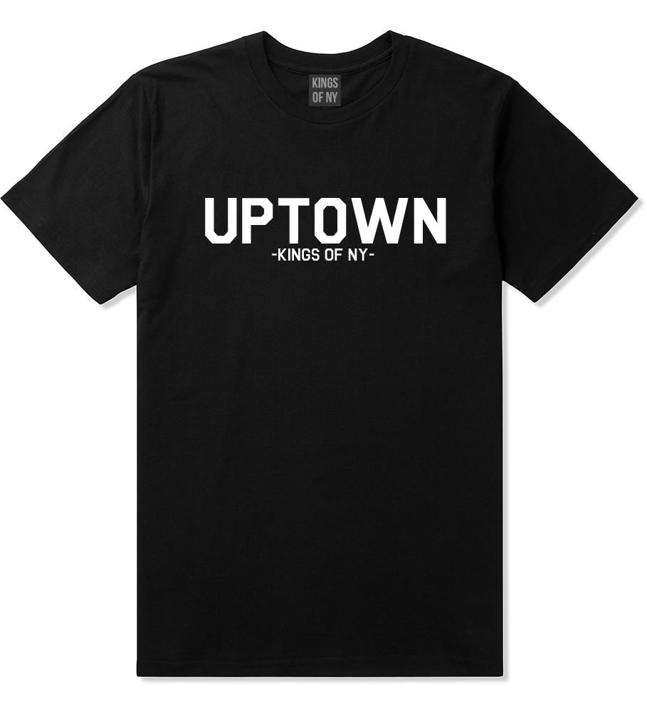 UPTOWN nyc New York T-Shirt in Black