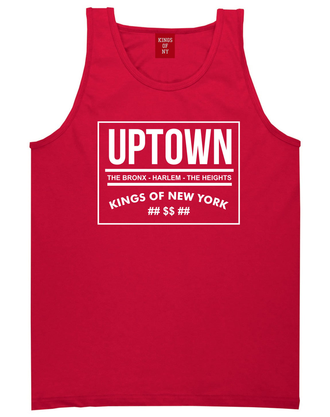Kings Of NY Uptown Bronx Harlem Washington Heights NYC Tank Top in Red