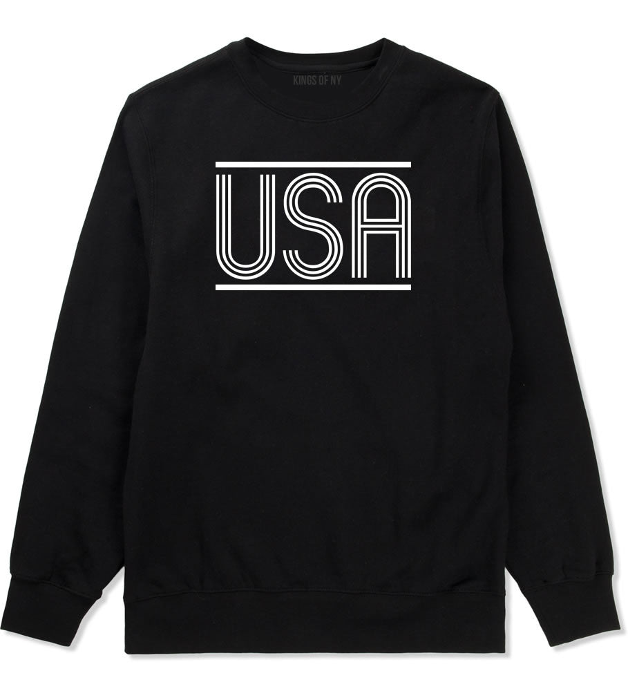 USA America Fall15 Boys Kids Crewneck Sweatshirt in Black by Kings Of NY