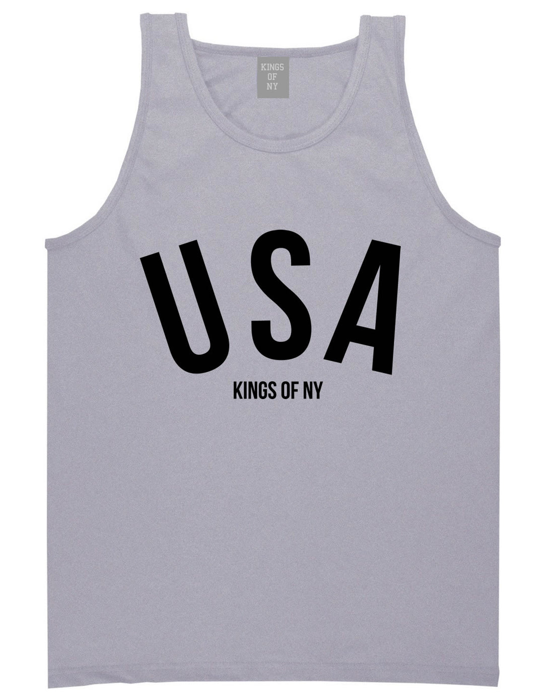 USA Tank Top in Grey by Kings Of NY