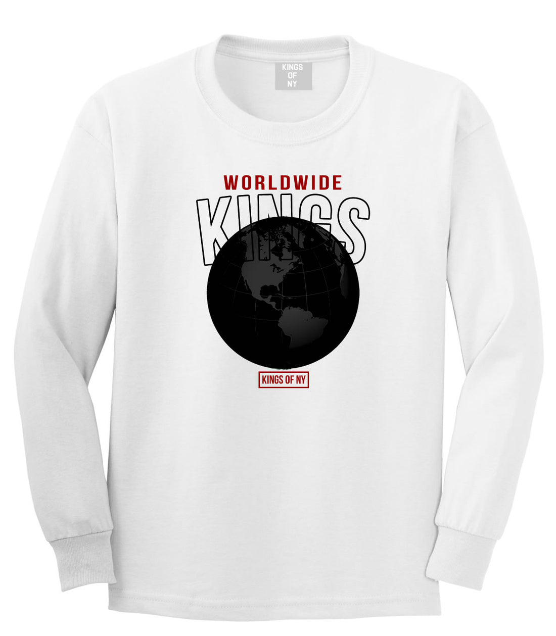 Worldwide Kings Earth Graphic Long Sleeve T-Shirt
