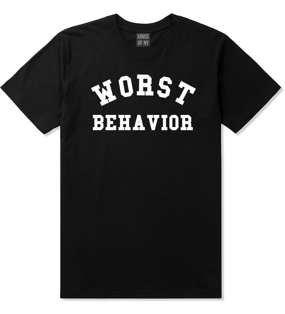 Worst Behavior T-Shirt in Black by Kings Of NY