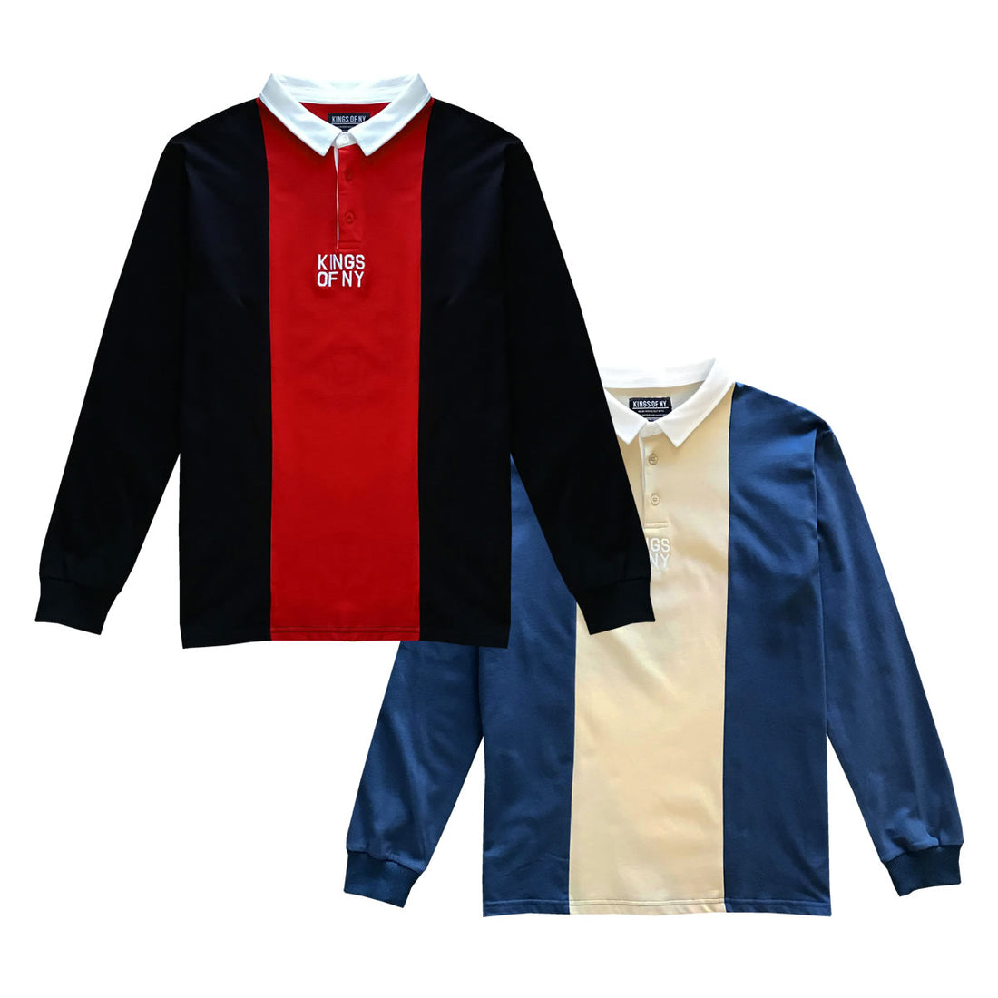 Vertical Striped Polo Rugby Shirt